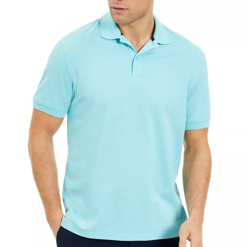 Brand New Club Room Pique Blue Polo Shirt XXL